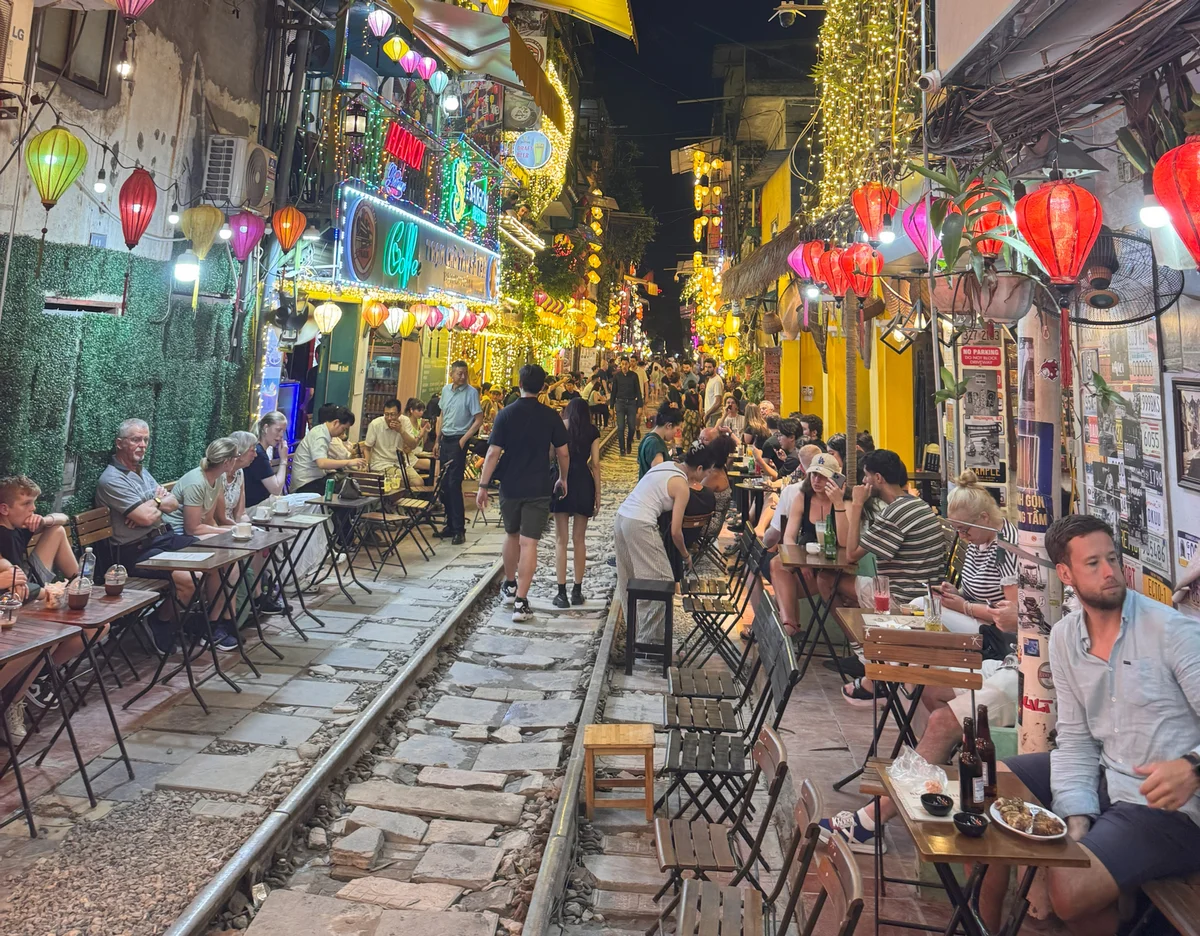 Train street in Hanoi