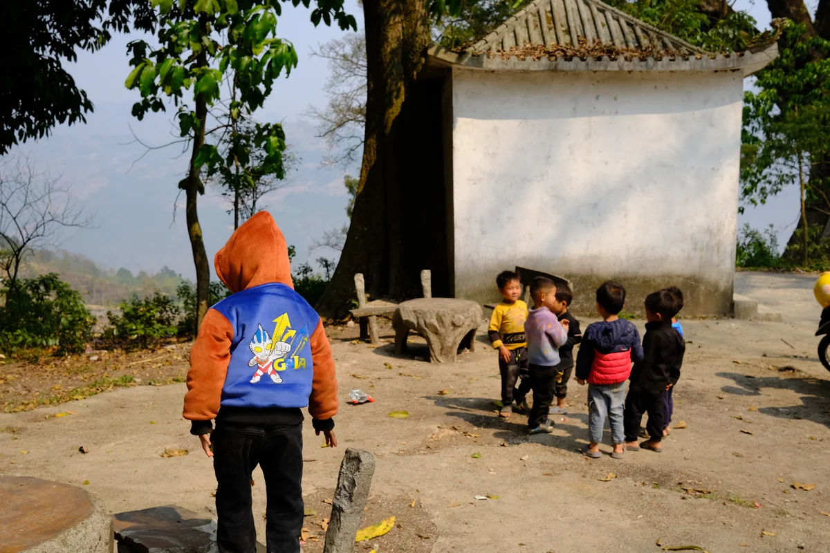 Children playing outside