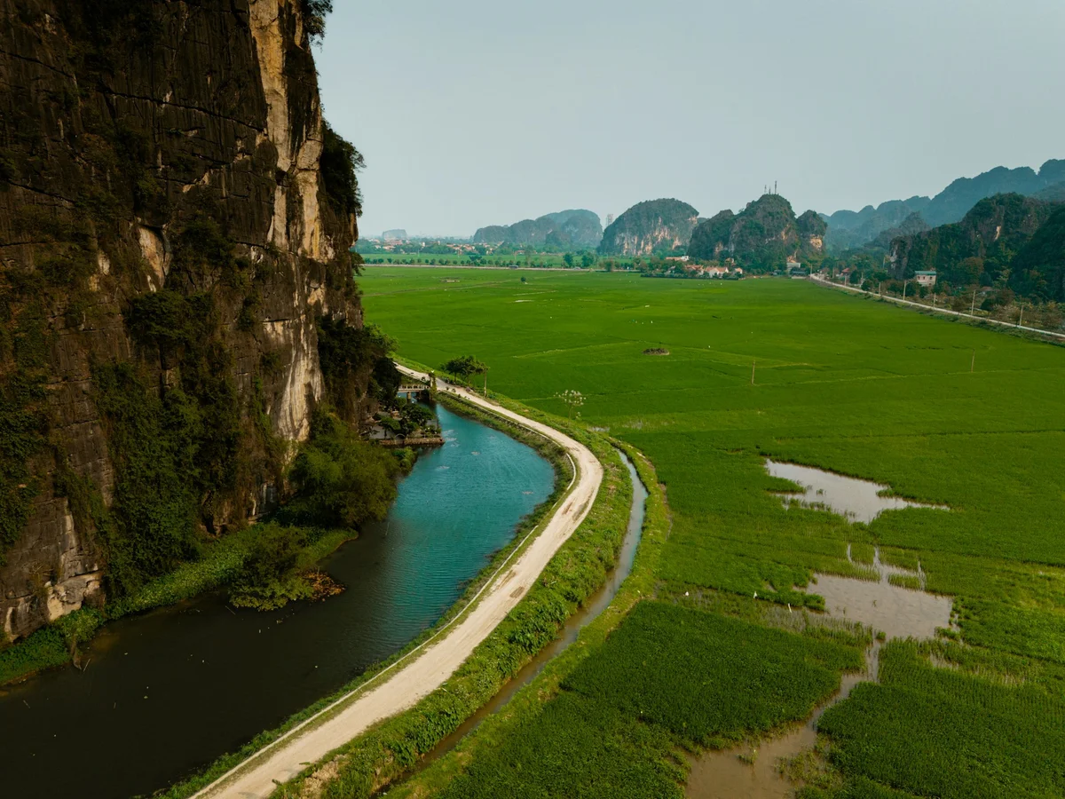 Aerial view of Ninh Binh
