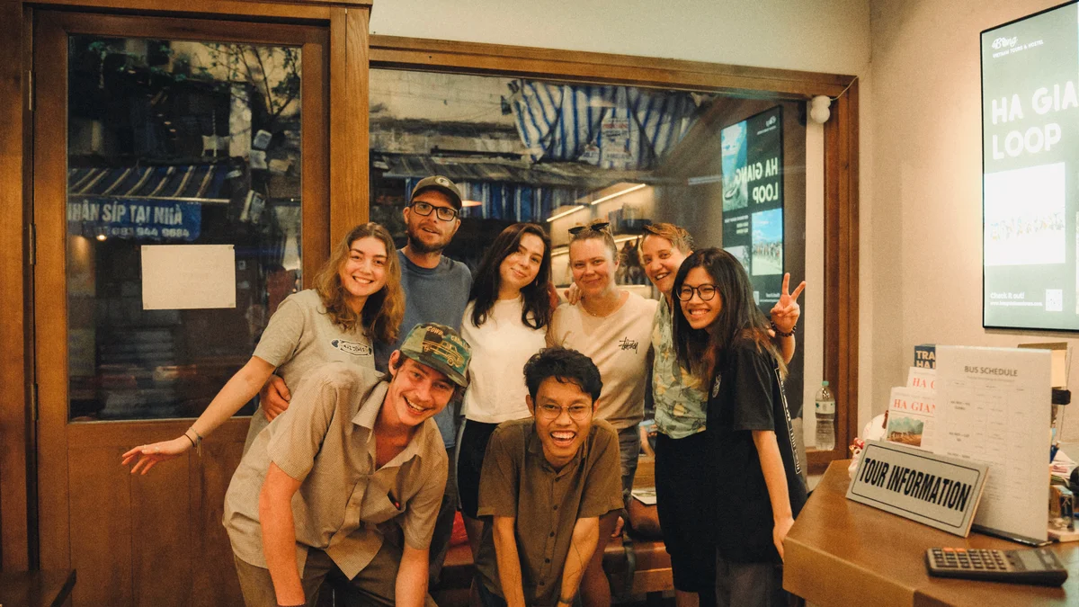guests at Bong Hostel Hanoi