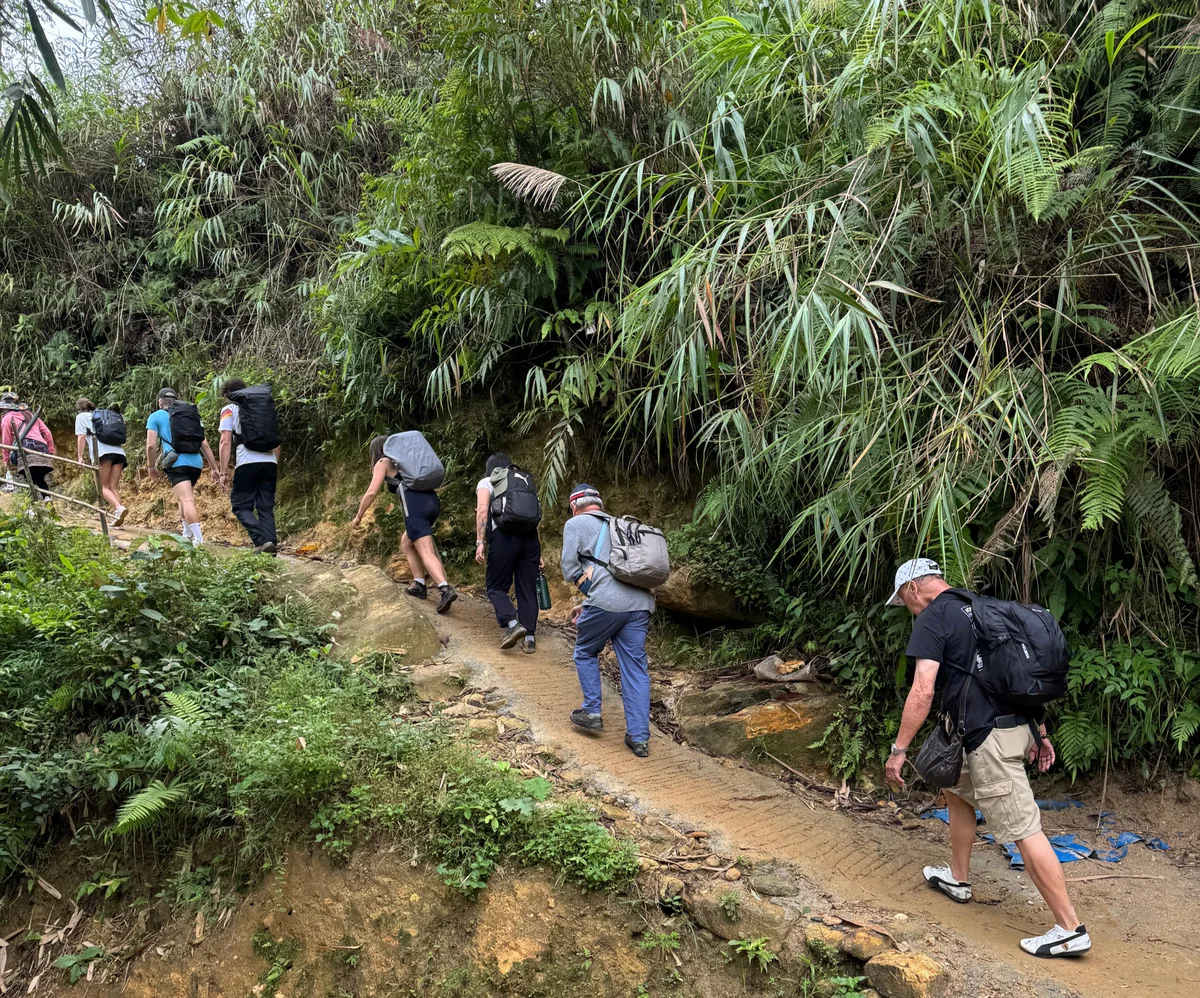 Trekking in Sapa can be very muddy