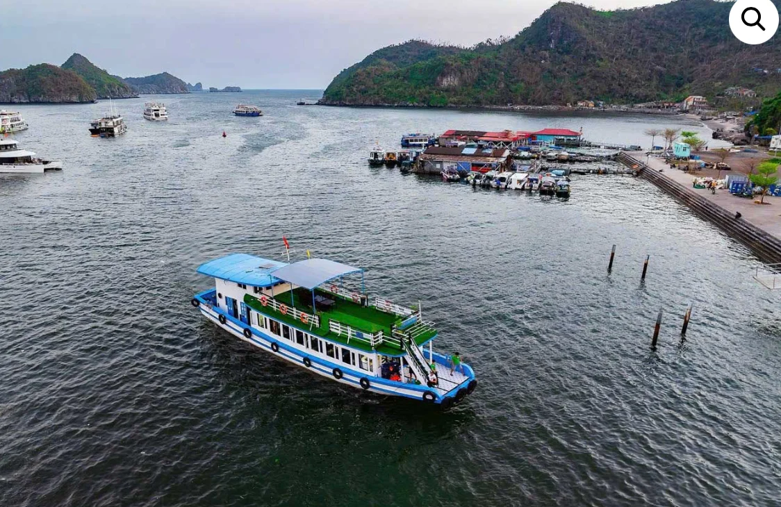 Boats in Lan Ha Bay, Cat Ba Island