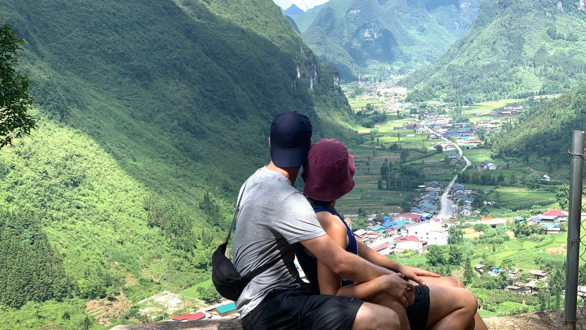 Enjoying the scenery on the Ha Giang Loop in September