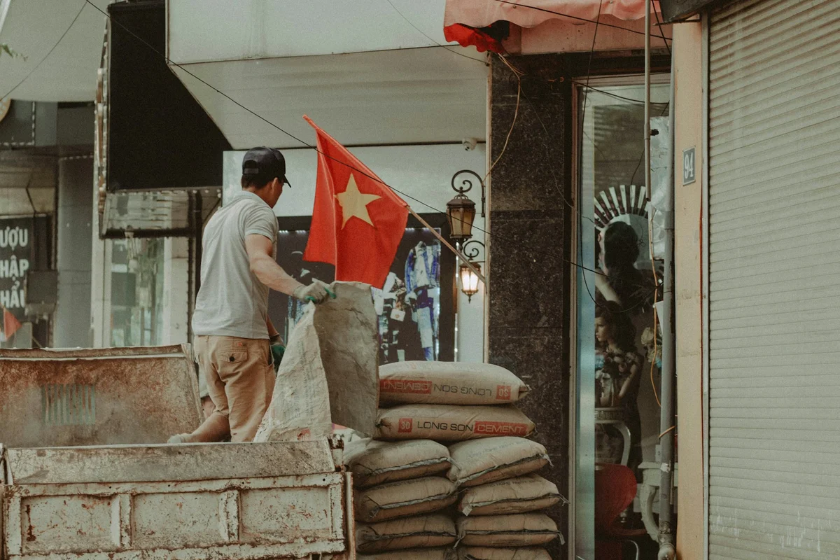 Man working in Vietnam
