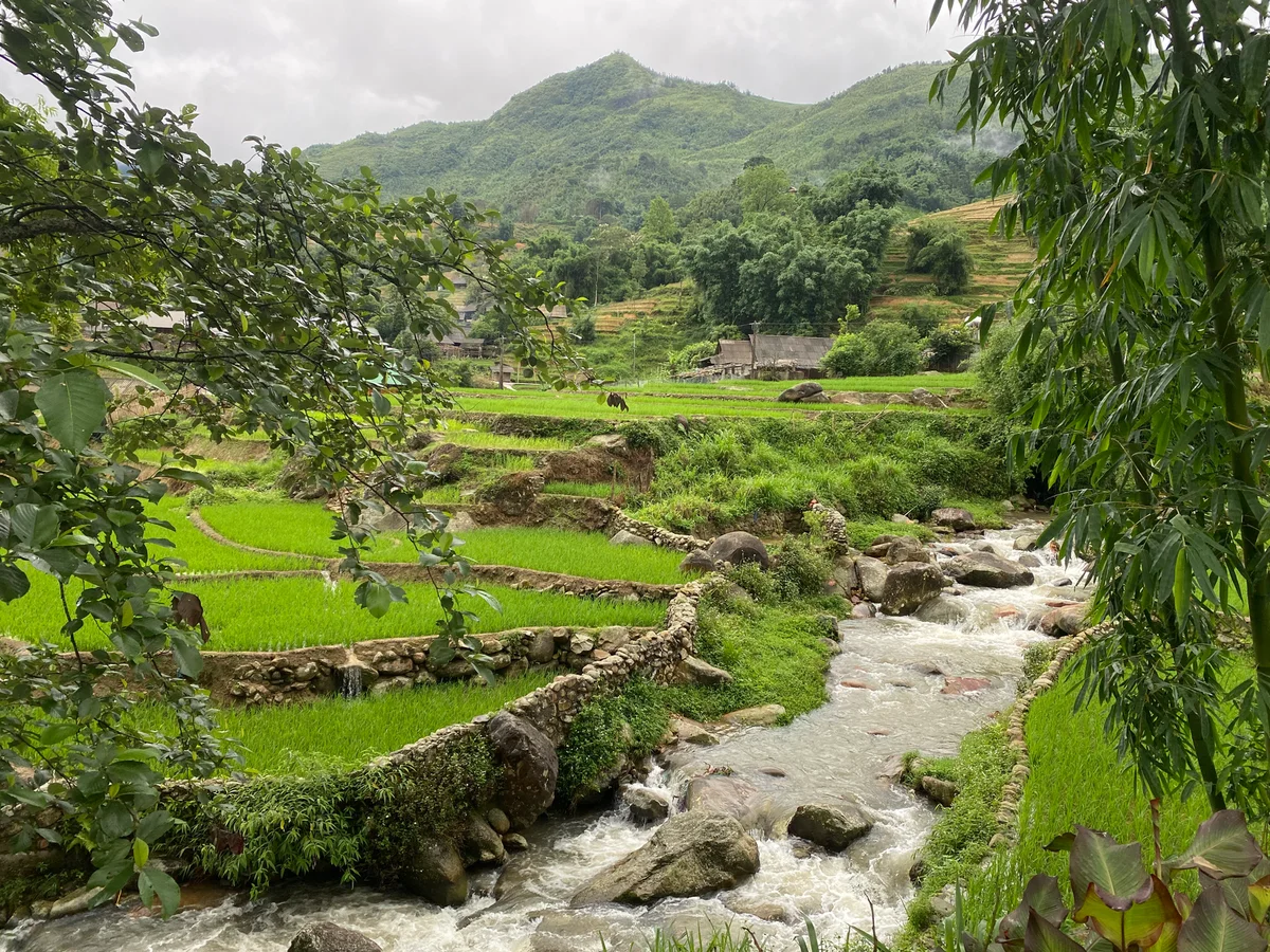 View of a remote landscape in the mountains