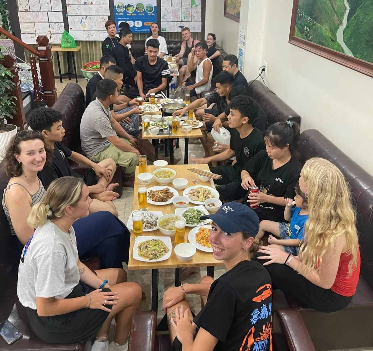 Family dinners at Bong Hostel