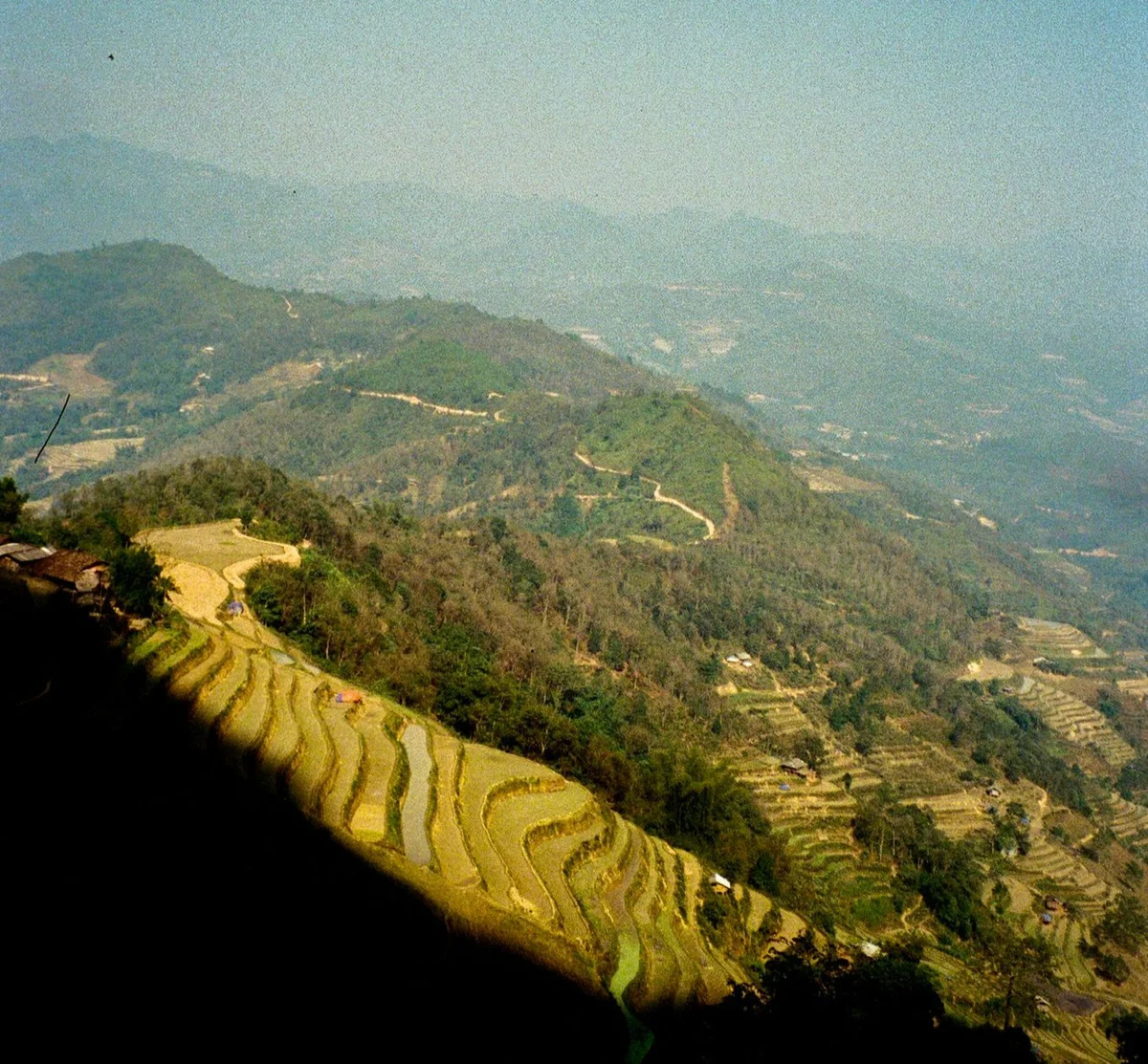 Rice terraces and mountains of north vietnam
