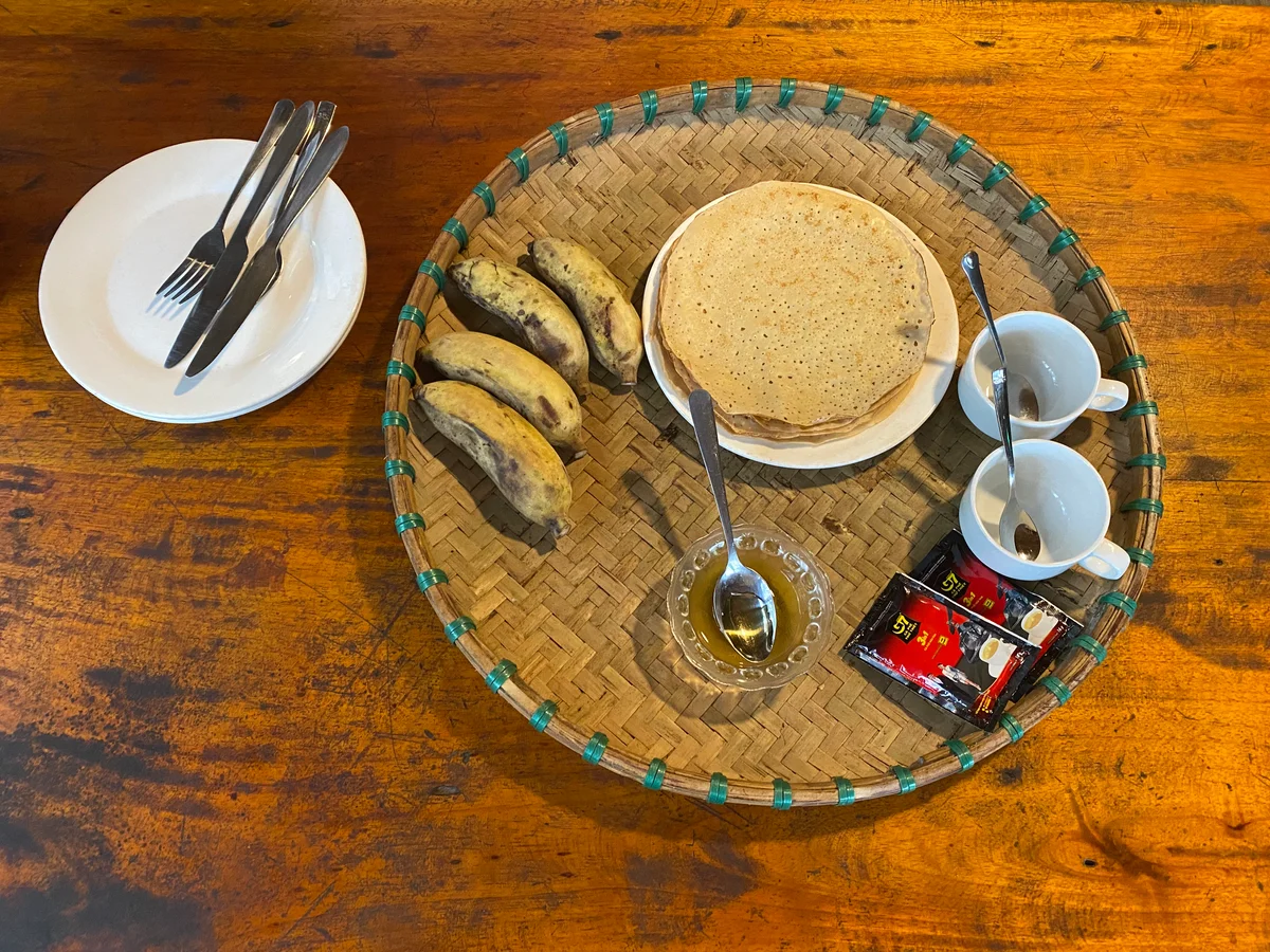 Traditional breakfast in Sapa