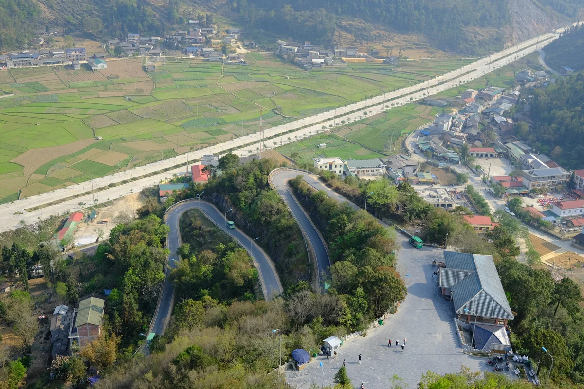 View from the Lung Cu Flagtower on the Ha Giang Loop