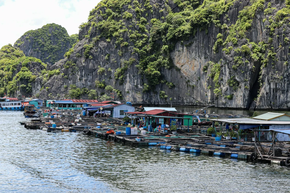 Floating Village in Lan Ha Bay